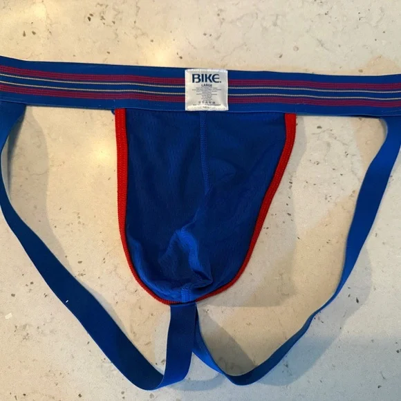 BIKE Men's Athletic Mesh Jockstrap - Royal Blue, Large - Picture 5 of 6